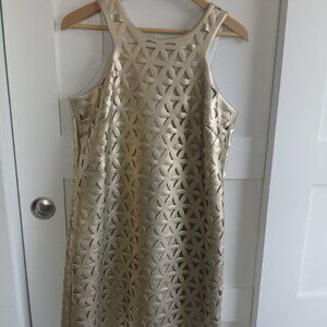 Lilly Pulitzer gold metallic dress Size M